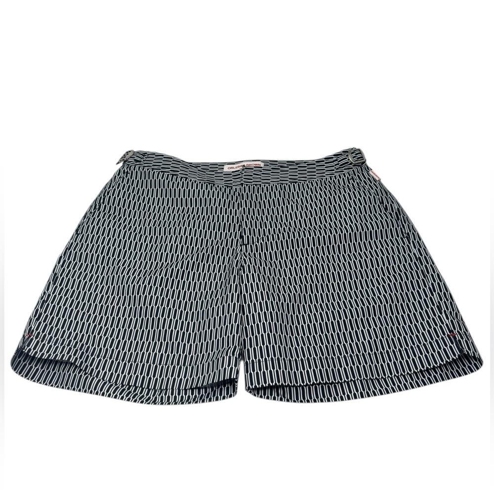 ORLEBAR BROWN Bulldog Straight-Leg Mid-Length Printed Swim Shorts 33 - Picture 2 of 9